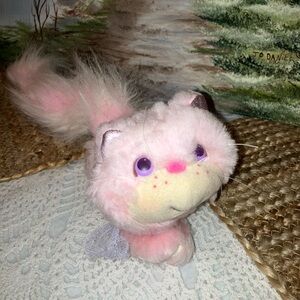 Vtg 1986 Kenner Furrever Friends Rosietale Pink Kitten Kitty Cat Cute Plush